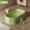 Banheira dobrável para bebê, sem inflar, para uso doméstico em ambientes internos, balde de banho espesso para bebê, banheira ampliada e estendida