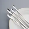 Cuchara Mezcladora de Acero Inoxidable 304 Palillo Mezclador para Café Postre Té con Leche Mango Largo Creativo Cuchara para Hielo Cuchara para Miel Cuchara de Bar