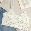 Nuevo producto LB26 # Camisola de una pieza para niñas con estampado floral pastoral de algodón puro, camisola transpirable para estudiantes de secundaria y preparatoria