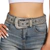 Cinturón Ancho Decorativo de Moda Y2K con Pedrería, Lentejuelas y Perlas, Exportación Europea y Americana, Plateado Brillante, Versátil para Mujer