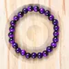 Pulseira de Vidro Laqueado Estilo Étnico com Pedra Olho de Tigre, Novo Estilo Primavera 2025, para Namorado ou Melhor Amigo, Fashionável para Uso Diário