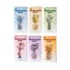 Paquete de Pegatinas PET Chica Salsa de Tomate Serie Casa de Flores de Ganchillo Materiales de Decoración DIY Floral de Ganchillo Sanador 6 Diseños