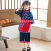 1 de junio Día del Niño Pueblo de Niñas Niña Agricultora Ropa Floral Jardín de Infancia Juego de Recolección de Té Padres e Hijos Baile A Qing Sao
