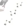 Pendientes ins de nicho Dongdaemun coreanos de plata de ley S925, pendientes de botón con cuentas de plata martillada texturizada, con un toque simple y sofisticado