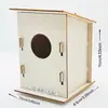 Casa de Pájaros de Madera DIY Transfronteriza Nido de Pájaros Juguete de Ensamblaje Pintura Creativa con Graffiti Manualidades Caseras Hechas a Mano