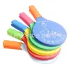 Piso de choupo cor raquete horizontal simples prancha raquete de pena resistente raquete de tênis de mesa casual artigos esportivos atacado