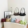 Bolso Axila Personalizado Estilo Coreano Estilo Motociclista para Mujer, Nuevo Primavera 2026 Textura Retro Versátil Bolso de Hombro y Cruzado