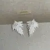 Pendientes de Tachuela Metálicos con Zirconia de Fuegos Artificiales Tridimensionales de Alta Resistencia para Mujer, Estilo Francés Texturizados de Moda Tendencia Versátiles para el Día a Día