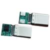 Inserção positiva e negativa de dupla face TYPE-C macho e fêmea USB 3.1 com separação de linha de chave PCB DIY