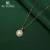 Aitong Jewelry Lujo Accesible Diseño de Nicho Collar Transparente Magnífico Suave Exquisito Collar Elegante Simple Moderno Collar