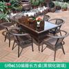 Juego de Mesa y Sillas de Té para Balcón, Juego de Tres Piezas de Sillas de Mimbre, Silla con Respaldo Tejido de Mimbre, Combinación de Mesa de Té para Sala de Estar en el Patio para Personas Mayores, Muebles de Mimbre
