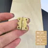 Nuevo Chino Antiguo Yuanbao Bisagra Pequeña Bisagra Caja de Madera Caja de Regalo Pieza de Conexión Encaje Bisagra de Hierro Bronce Pliegue
