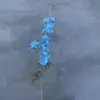 Flores artificiales en tonos azules para arreglos de suelo, arreglos florales para caminos, flores artificiales en tonos azules con un toque de alta gama para decoraciones de bodas