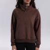 Sudadera de buceo con media cremallera estilo marca grande, chaqueta deportiva holgada de cuello alto, adelgazante, casual, versátil, a la moda, ropa casual