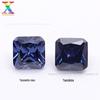 Pedra Zircônia Solta 7A Quadrada Facetada 3*3-10*10mm 31 # Tanzânia Clara 32 # Tanzanita Atacado
