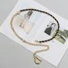 Cadena de cintura de metal cinturón delgado Accesorios decorativos de alta gama para faldas de mujer cadena para pantalones estilo Chanel simple versátil Moda Oro
