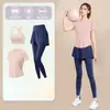 Traje Deportivo de Tenis, Ropa de Entrenamiento de Manga Corta para Mujer, Ropa de Secado Rápido para Correr al Aire Libre, Camisetas de Bádminton de Aspecto Adelgazante, Ropa de Fitness
