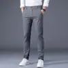 Pantalones casuales de alta gama para hombre, de corte recto holgado, 100% algodón, pantalones de vestir, nuevos populares 2026, pantalones largos deportivos versátiles