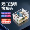 Cargador de pared transparente multipuerto de carga rápida para teléfono móvil Android para Apple Xiaomi rápido Huawei cable de datos