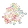 6 8 10 mm Acrílico Chapado Color AB Transparente Redondo Cuentas diy Pulsera de Cuentas Mermaid Ji San Mágica Accesorios de Joyería