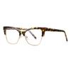 Estación independiente nuevo espejo plano ojo de gato 2175 moda calidad montura metálica para cejas gafas de montura negra para mujer personalizadas