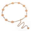 Cadena de Cintura Metálica Nueva de Verano para Mujer Cadena de Cintura Estrecha de Pedrería de Moda para Vestido Falda Cadena de Cintura Coreana para Mujer