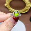 Novo anel prata 925 incrustado pedra preciosa colorida natural cristal topázio azul granada fêmea boca viva ao redor broca 7*9