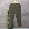 Pantalones casuales de estilo coreano de primavera y verano para hombre, pantalones ajustados de marca de moda, pantalones rectos pequeños de algodón, pantalones de negocios hasta el tobillo para hombre.