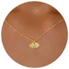 Colar Transfronteiriço Novo de Aço Inoxidável Estrela do Mar Caranguejo Zircônia Moda Feminina Versátil Estrela de Seis Pontas Cauda de Estrela do Mar Corrente para Clavícula