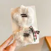 Presilhas de Cabelo Estrela de Pelúcia para Meninas, Presilhas Fofas para Mechas Laterais, Acessórios de Cabelo, Grampos para Meninas Pequenas, Novo Modelo 2025