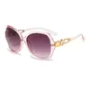Nuevas gafas de sol para mujer, montura grande, cara fina, gafas Joker, anti-ultravioleta, para correr, puesto de gafas Jianghu, venta al por mayor, moda