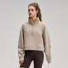 Sudadera gruesa con forro polar para otoño e invierno para mujer, adecuada para deportes, fitness y actividades al aire libre.