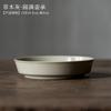 Tetera vintage hecha a mano para sentarse, pasto, madera, esmalte gris, tamaño pequeño, cerámica para el hogar, juego de té japonés kung fu, tetera individual