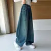 Pantalones para Niñas Otoño 2026 Nueva Moda Jeans Curvos Ropa Infantil Pantalones Anchos Sueltos para Niñas Conjunto de Otoño para Niños