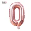Globos de Papel de Aluminio de 16 Pulgadas, Números Dorados Rosados 0-9, Letras A-Z, Globos para Fiesta de Cumpleaños, Suministros, Decoración, Arreglo