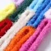 12mm Pluma de Fénix Pelo Largo Súper Grueso Súper Denso Hilo Chenille Tallo de Chenille Raíz Tira de Felpa Hecho a Mano DIY Pequeño