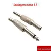 Plugue de soldagem de 6,5 mm Plugue de 6,5 mm Plugue mono de 6,35 Mixer de canal duplo Plugue grande de dois núcleos