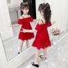 Vestido de Niña 2021 Nuevo Vestido de Verano Vestido Infantil Verano Niña Celebridad de Internet Vestido de Princesa Estilo Coreano Estilo Occidental