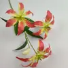 Flor Artificial Lírio-da-Chama com Frutas para Casamento, Casa, Decoração de Hotel, Arte Floral, Fotografia ao Ar Livre, Flor Falsa, Flor Artificial