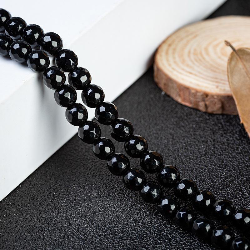 Z01黑玛瑙切面珠