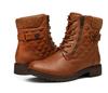 Otoño e Invierno Comercio Exterior Europeo y Americano cálidas botas cortas para mujer cremallera lateral planas botas Martin hebilla de cinturón con cordones botas de cuero suministro wish