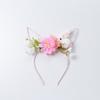 Amazon transfronterizo nuevo Pascua gato cabeza de flor europea y americana moda mujer flor artificial conejo de peluche diadema