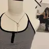 Collar Largo con Colgante de Piedra Corazón para Mujer 2025 Nuevo Cadena de Suéter Versátil de Alta Gama Simple Elegante para Combinar
