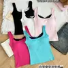 Nuevo estilo de chica picante, top sin mangas de encaje con retazos, estilo de dos piezas falso, capa interior ajustada, alta elasticidad, efecto adelgazante, se puede usar como top exterior