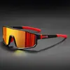 Gafas de Ciclismo Europeas y Americanas de Marco Grande Transfronterizas para Hombres, Gafas de Sol Resistentes al Viento para Exteriores para Mujeres, Gafas de Una Pieza para Montañismo en Stock