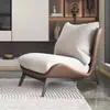 Sofá minimalista de lujo ligero estilo italiano para sala de estar, dormitorio, oficina sencilla, dormitorio principal de hotel, sofá perezoso, sillón de sofá de ocio