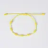 Pulsera de Cuerda Multicolor de Siete Secciones para Exportación Europea y Americana, Amistad, Familia, Año Zodiacal de Adolescentes, Pulsera de Cuerda Roja, Tejida a Mano para Hombres