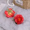 Cabeza de Flor Artificial Capullo de Rosa Clásico Material de Flor para Boda Flor de Seda Transfronteriza Rosa de Té Decoración de Pared con Rosas Adornos para Pastel de Rosa