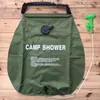 Bolsa de almacenamiento de agua para acampar al aire libre, bolsa de ducha para exteriores, bolsa de ducha de 20L alimentada por energía solar, portátil para bañarse al aire libre