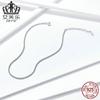 Tobillera Nueva Evelle Cadena Desnuda Simple Moda Joyería de Plata de Ley S925 Chapada en Platino Joyería para el Pie Más Vendida en Europa y América